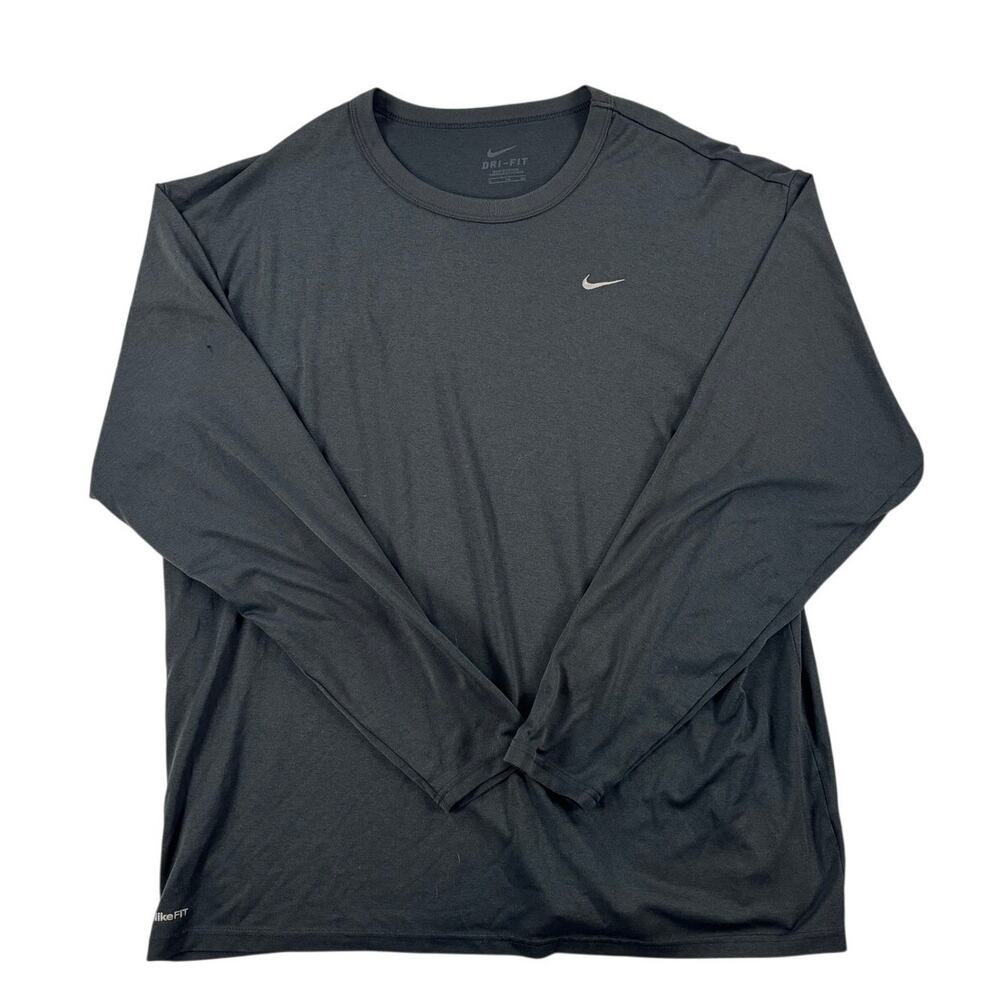 Nike Mens Dri-Fit Nike Fit Legend 2.0 Long Sleeve Training Shirt - Black - XL
